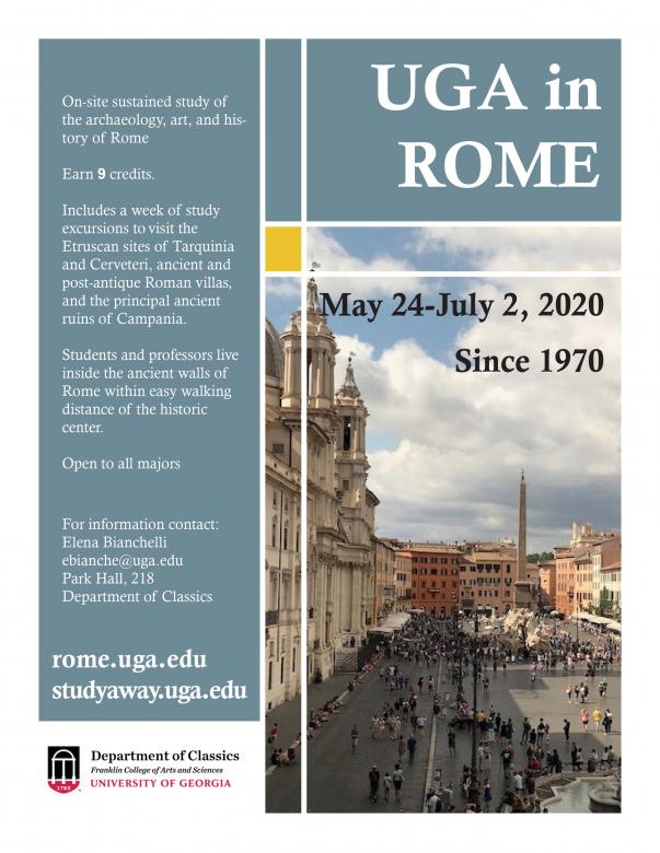 Information | Department of Classics | The University of Georgia