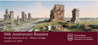 UGA in Rome 50th Anniversary Reunion postard Via Appia