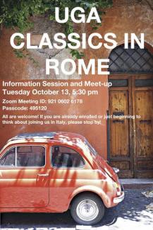 UGA Classics in Rome Program Info Session Zoom