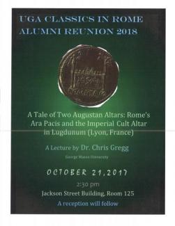 Classics in Rome Alumni Reunion 2018 Poster