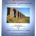 UGA in Rome Alumni Reunion Poster of aqueduct